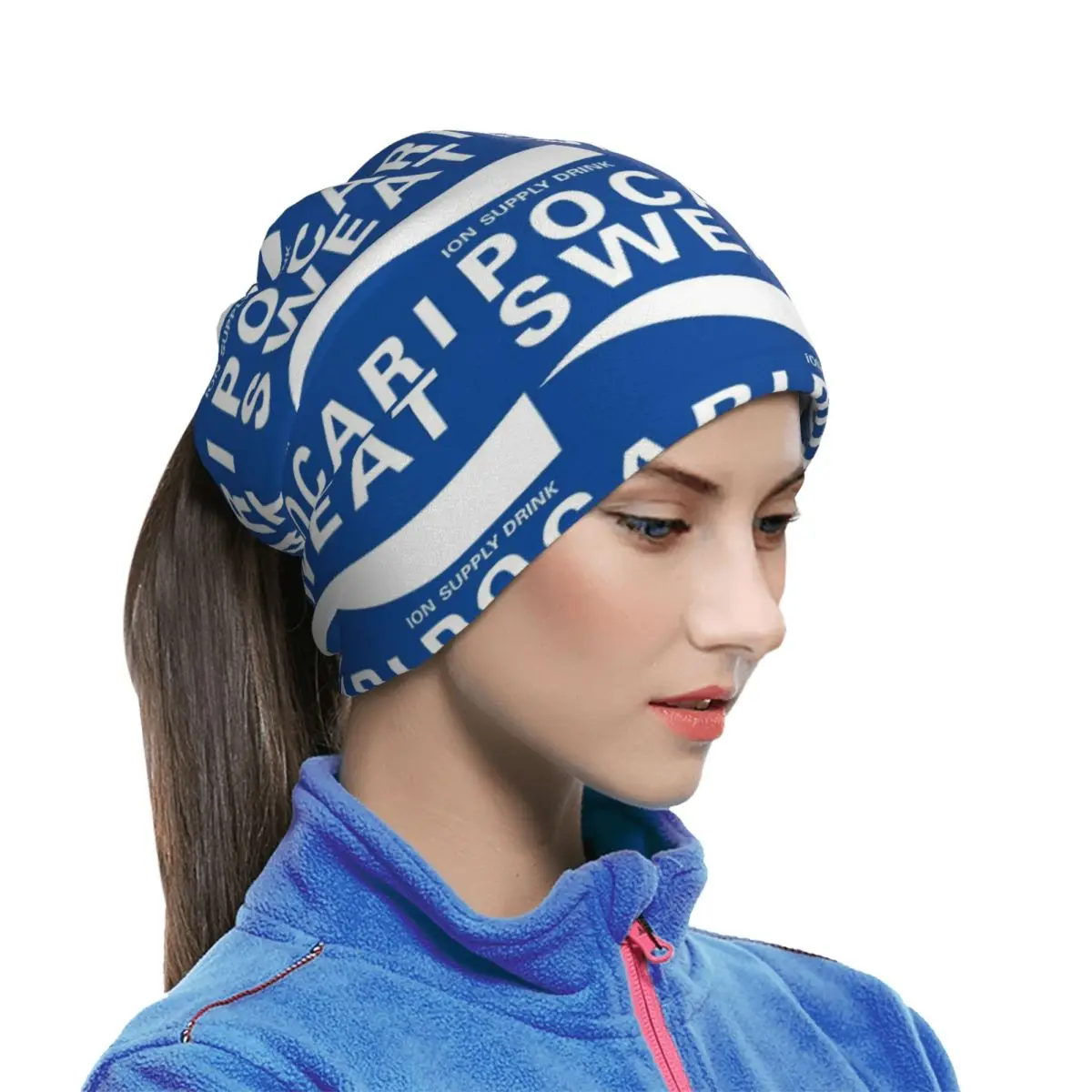 Just Some Pocari Sweat Merch Multifunctional Elastic Neck Gaiter Wind Proof Face Cover Bandana Unisex for Motorcycle Climbing