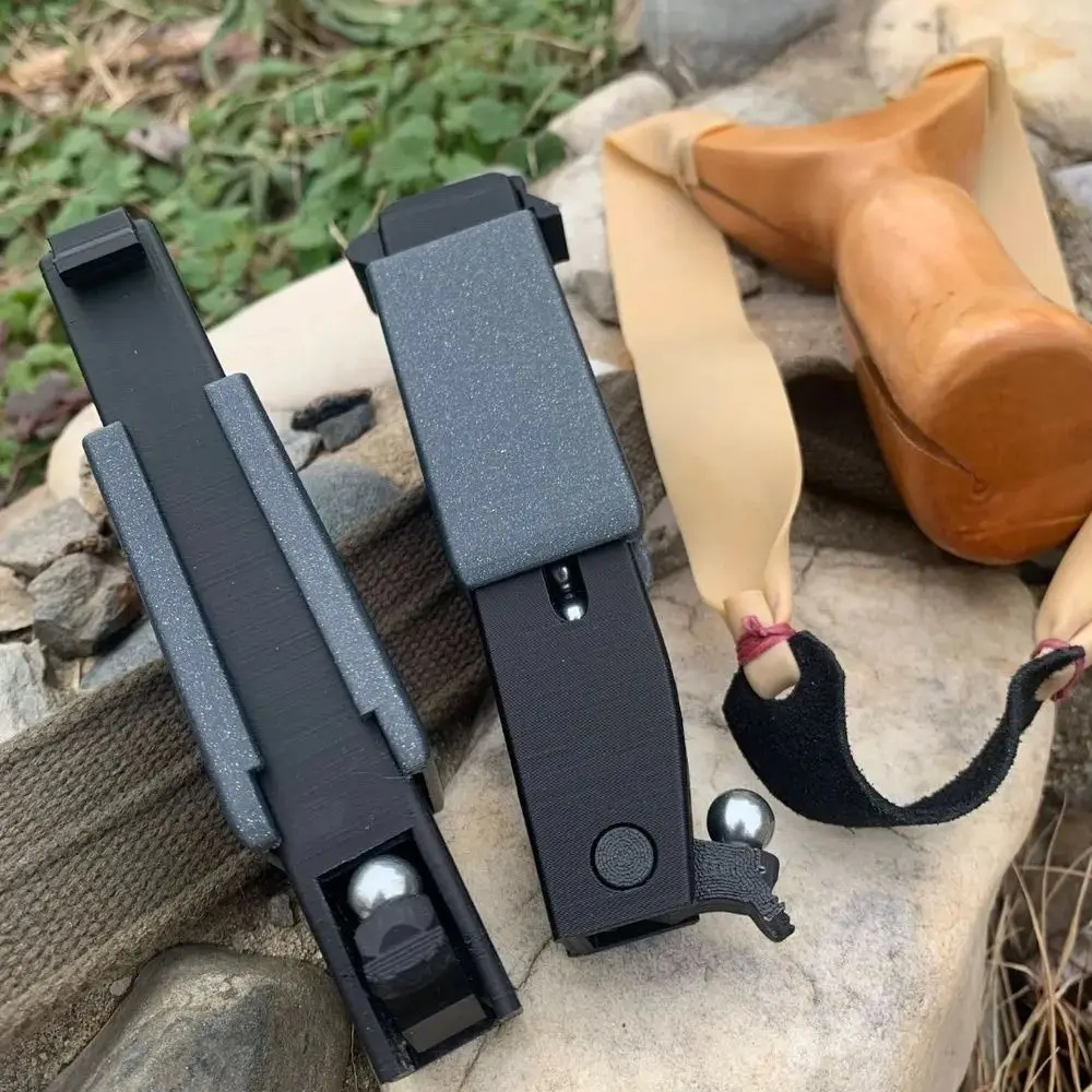 3D Printed Outdoor Portable EDC Creative Slingshot Accessories, Marble Magazine, Mud Ball, Steel Ball Storage Box Tool