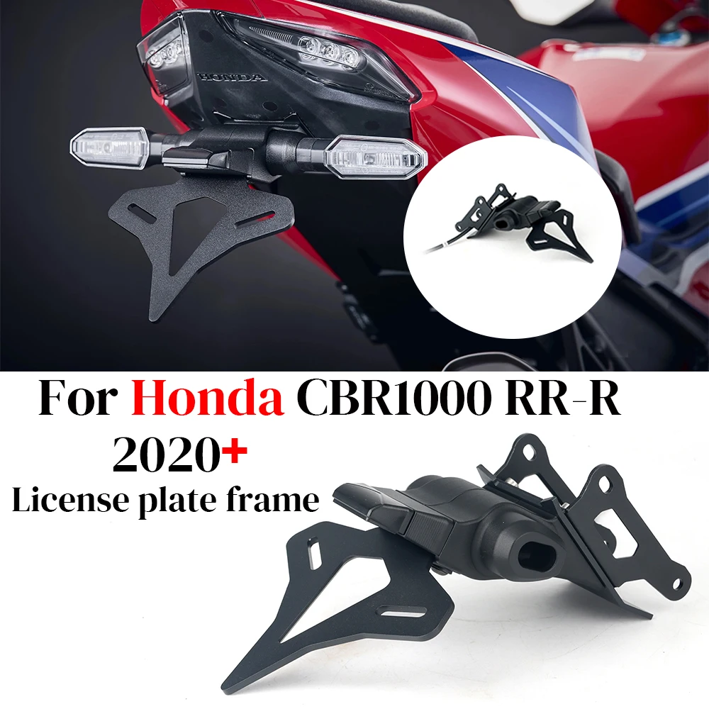 

For Honda CBR1000RR-R CBR 1000 RR-R 2020-up Motorcycle Rear Short Tail Stock License Plate Holder Tailstock Frame Bracket