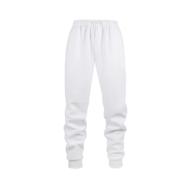 Men's Solid Color Pocket Drawstring Waist Casual Sports Pants Pure Cotton High Wais Pants Sweatpants Men's Heavy