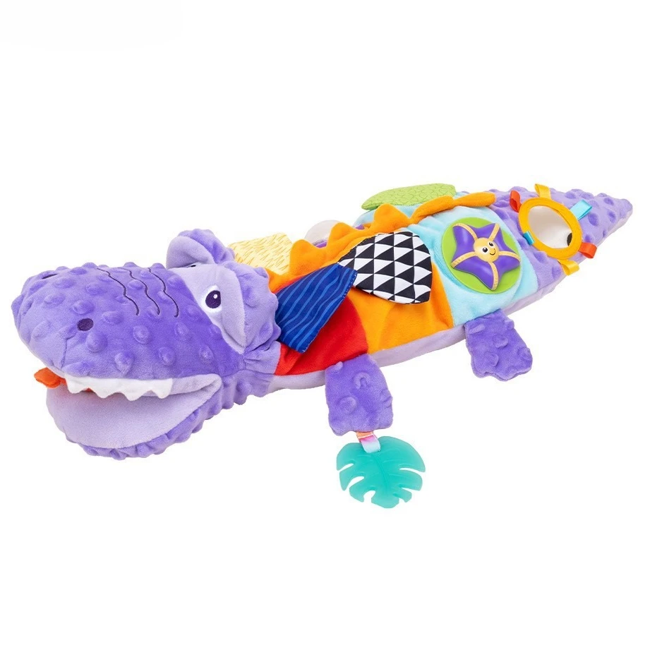 1Pc Cute Biteable Crocodile Plush Toy, educational plaything to develop babies' fine motor skills, ideal gift for infants