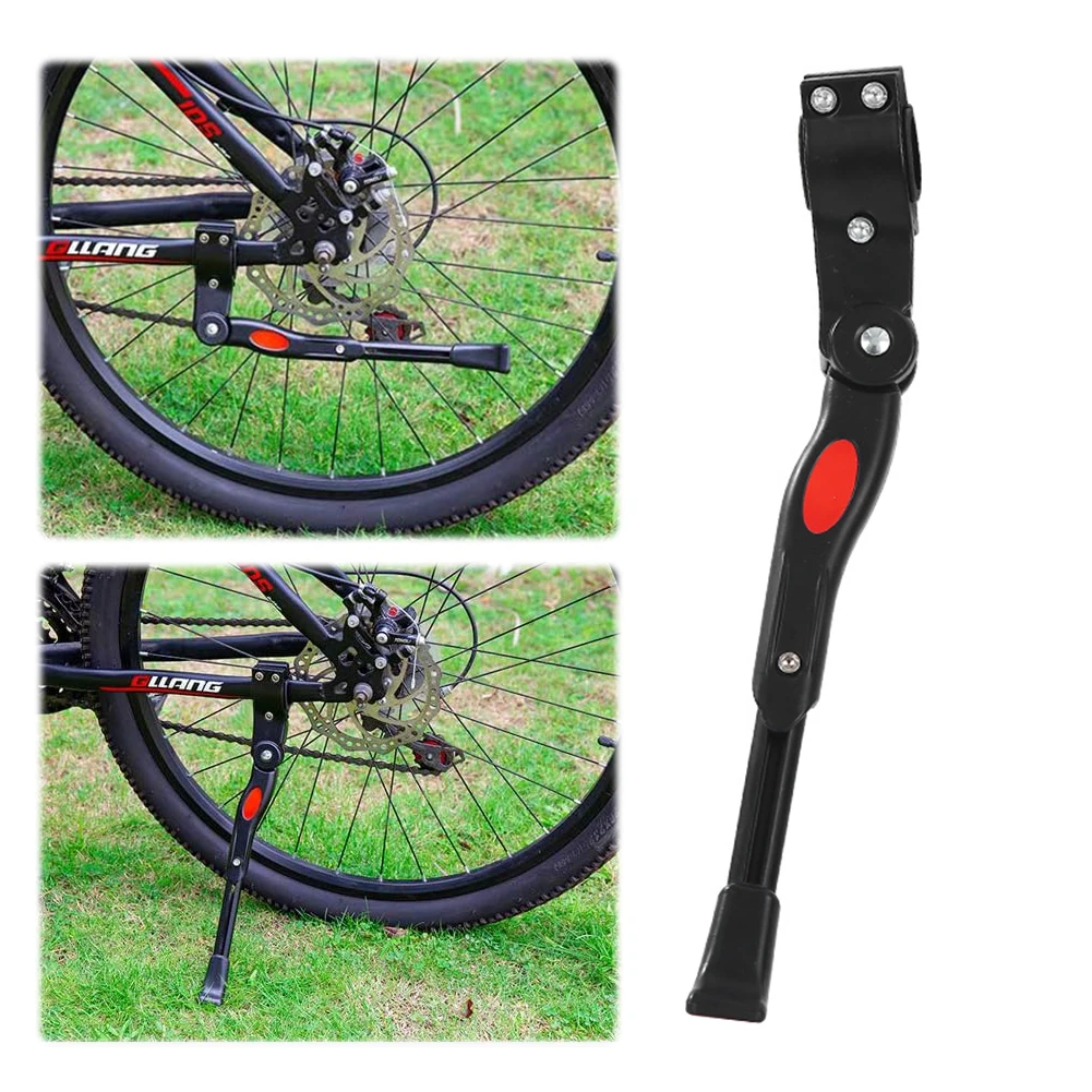 Adjustable Bike Kickstand Rear Side Bicycle Kick Stand Non-Slip Bike Foot Brace Bicycle Side Support Stand Cycling Accessories