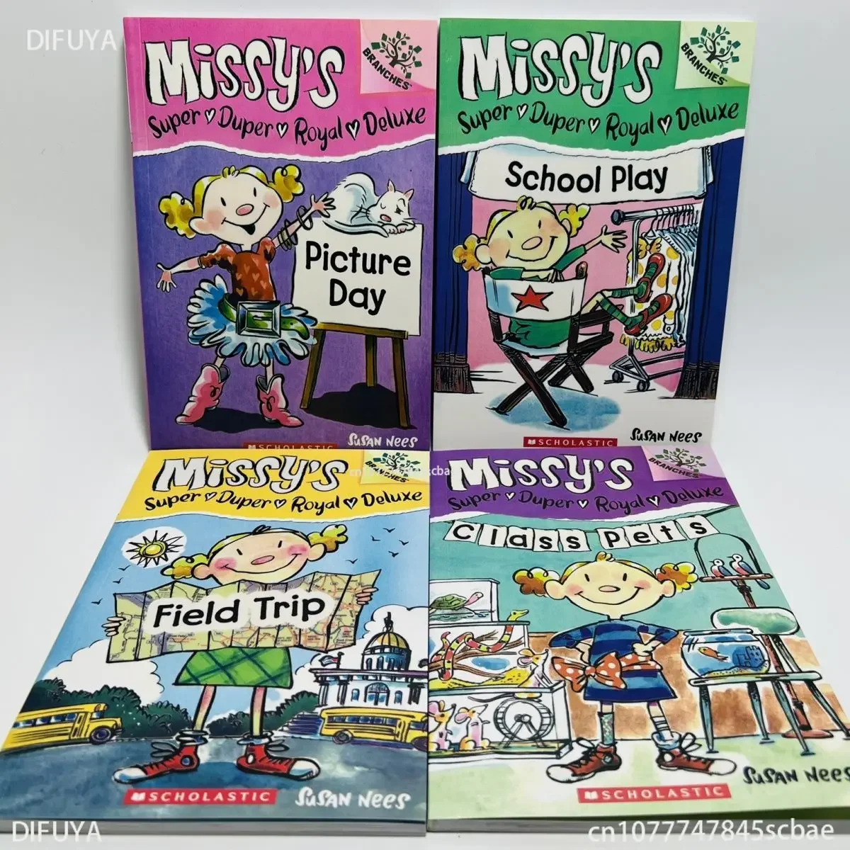 

4PCS/Set Scholastic Branches Missy’s Super Duper Royal Deluxe Reading Colouring English Activity Storybook Picture Book Age 3-6