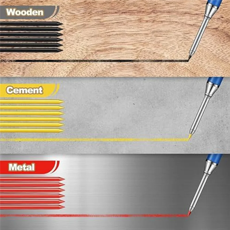 ONCE Multi Pack Solid Carpenter Pencil Set With 2.8MM Lead And Built-In Sharpener Pencil Woodworking Wood Factory Stationery Dur