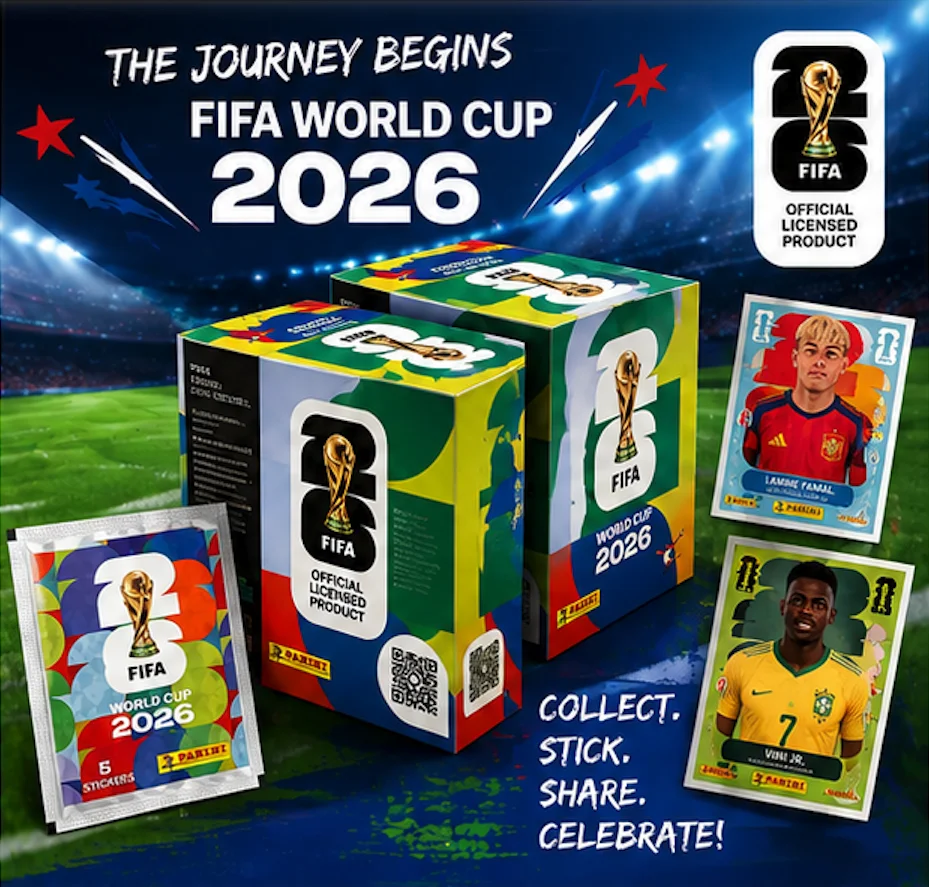 International Version Panini 2026 FIFA World Cup Genuine Sticker Collection Limited Football Souvenir Holiday Gifts