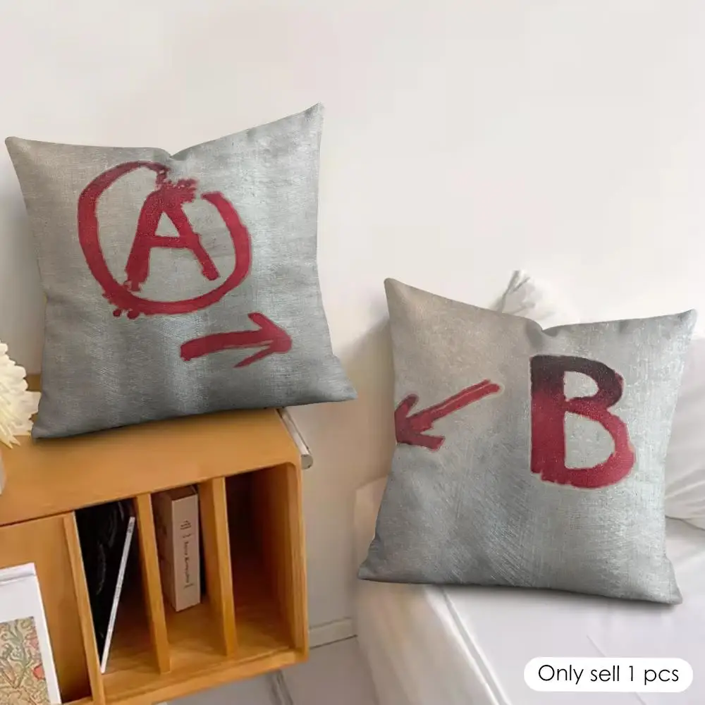 Game C-CS GO Bomb Funny Playful Style Cushion Cover Soft Plush Fabric Double-Sided Printed Pillowcase for All Seasons Home Decor
