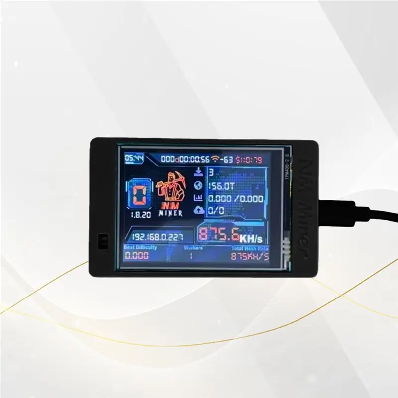 شاشة رائعة Nerdminer V2 Nmminer مقاس 2.8 بوصة 1060 كيلو هرتز/ثانية 2.8 بوصة شاشة كبيرة للاستخدام المنزلي BTC Bitcoin Lottery Miner #2