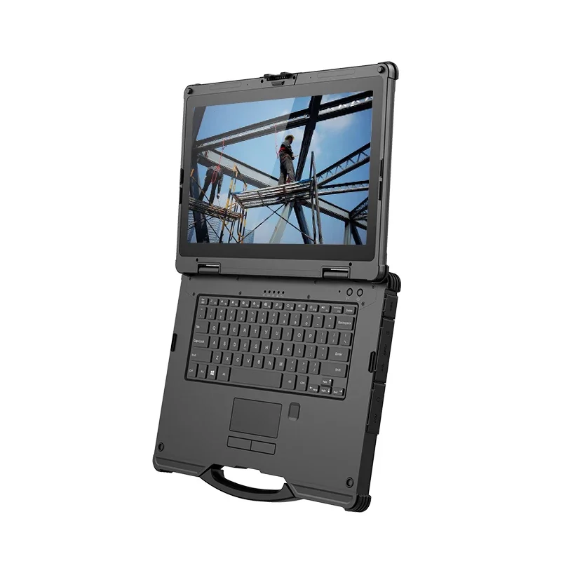 NEW CENAVA 14 Inch Rj45 Port OEM GPS Outdoor Durable Industrial Rugged Laptop Pc Notebook With Serial Port Keyboard