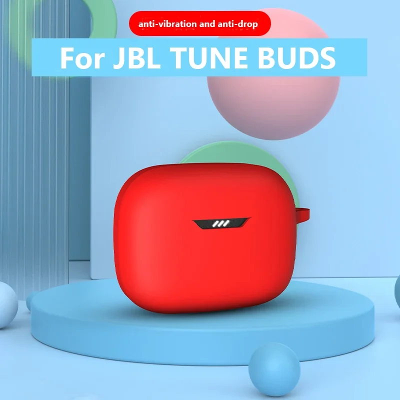 

Rubber Ear Phone Case for JBL TUNE BUDS Case Glass Bean Silicone Protective Cover Anti Drop Headset Headphones Protection Case