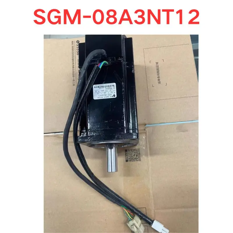 Used OEM disassembled parts SGM-08A3NT12 servo motor Functional test OK