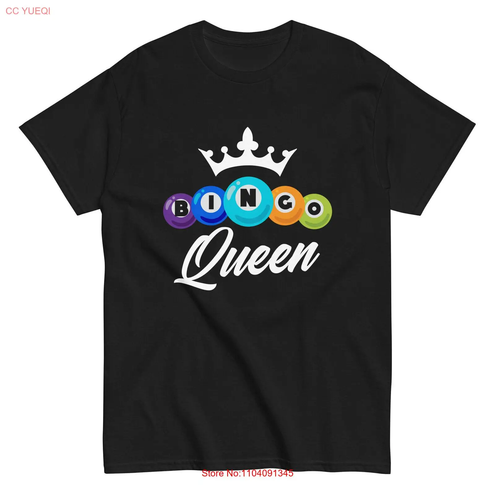 Bingo Queen T-Shirt | Casino Lover Gift | Gambler Bingo Player Shirt