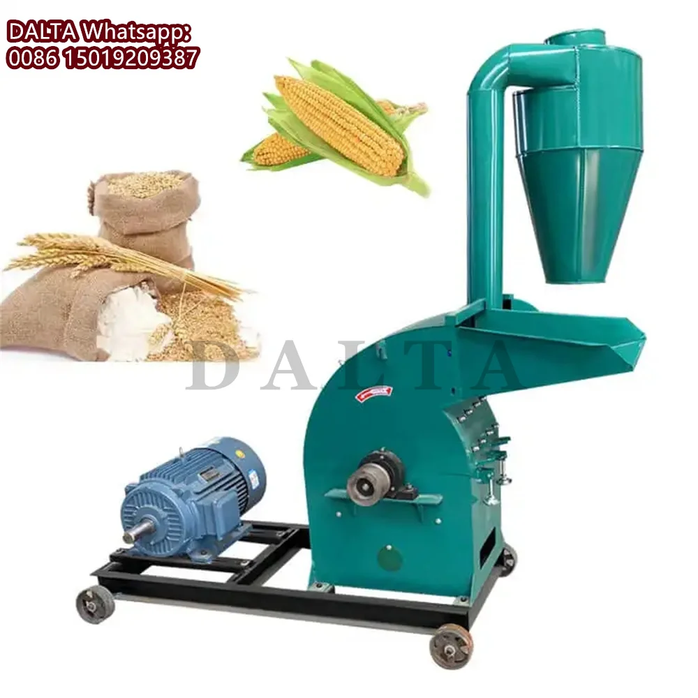 2000-3000KG/H Feed Crusher Hammer Mill Corn Maize Grinder Straw Stalk Grass Husk Grain Grinding Machine