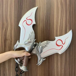 God of War 4 Cosplay Chaos Dragon Tomahawk Axe Prop Weapon Leviathan Silver Rune Blade Beast Axe Safety PU Weapon Model Cos Toy