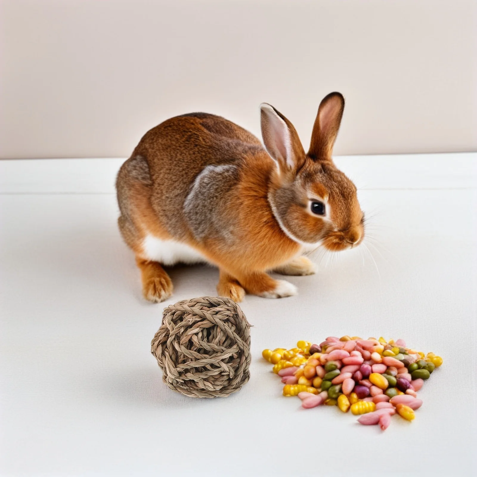 

20pcs Pet Chew Natural Rattan Willow Balls Handmade Durable Teeth Grinding Supplies For Rabbits Hamsters Small Animals