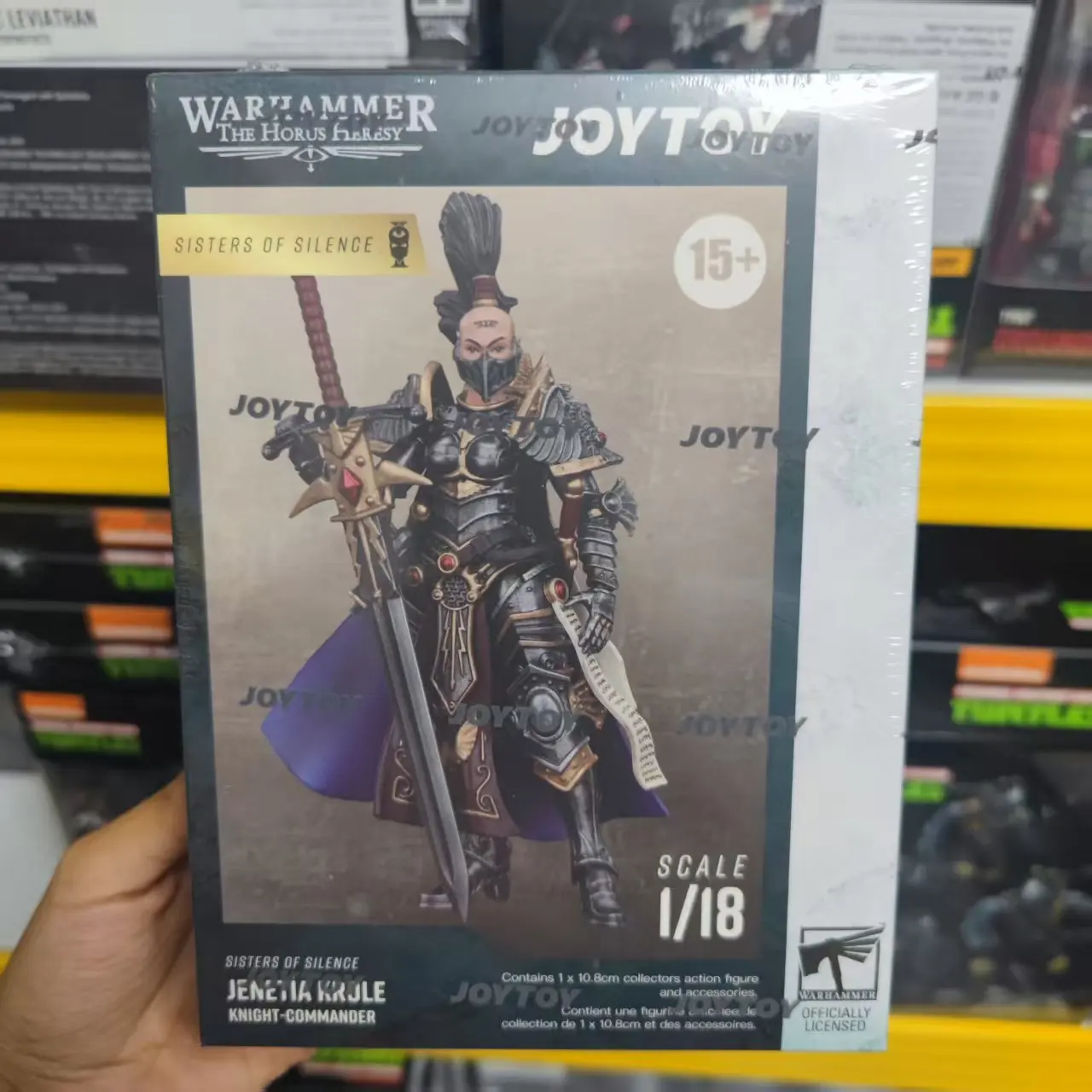 

【В наличии】JOYTOY 1/18 Warhammer40K Фигурка Sisters of Silence Argent Lynx White Falcons Vigilator Cadre Аниме Фигурки До