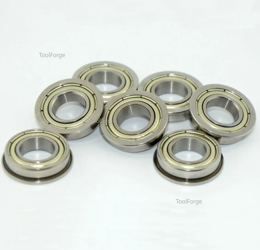 Bearings 20pcs F6801ZZ Flanged bearing F6801ZZ F6801-ZZ Z 12x21x5 flange deep groove ball bearings