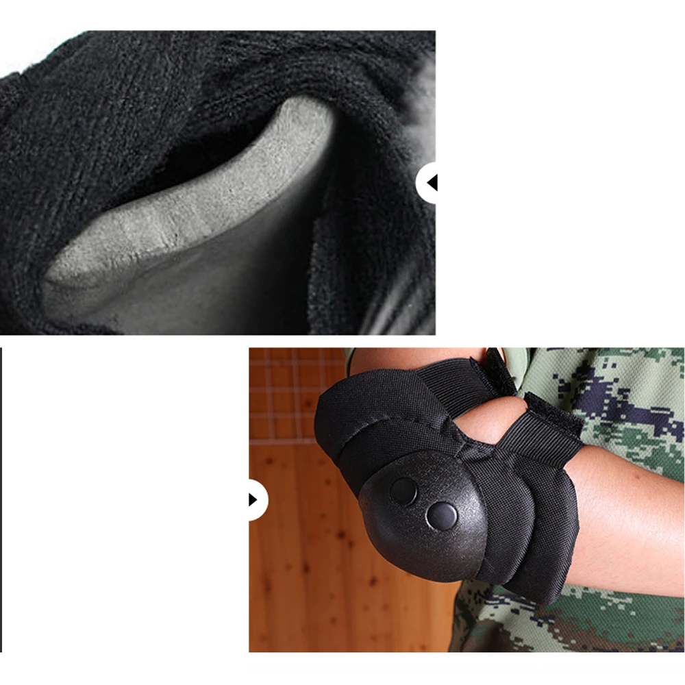 Tactical Knee Pad Elbow For Outdoor Knee Pad Climbing Motocross Sports Safety Gear Riding CS Military Protector Pads Set