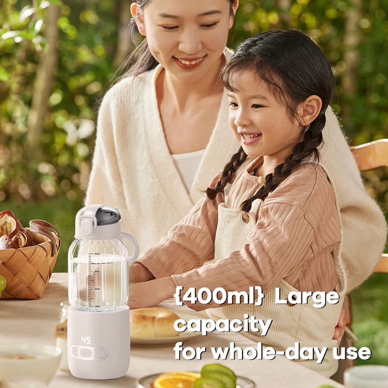 Portable Baby Milk Bottle Warmer 400ML USB Quick Charge 316 Food Grade Glass Outdoor Travel Electric Instant Baby Water Warmer