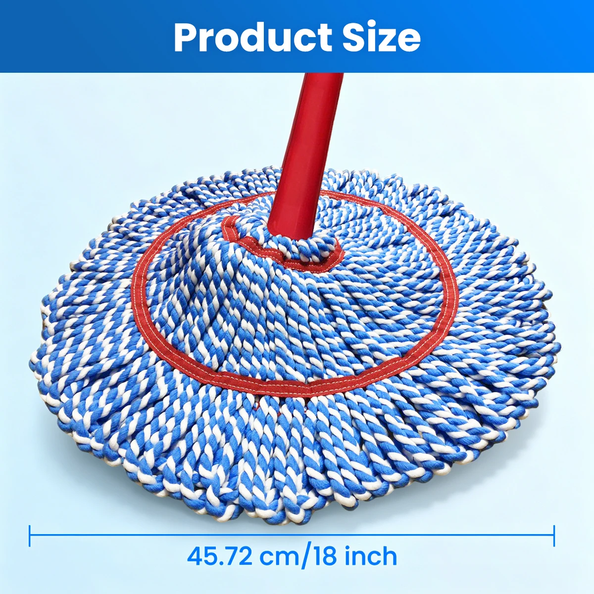 MAX Size Twist Mop Refill, Microfiber Mop Head Replacement Compatible with Vileda/O-Cedar MicroTwist MAX, 1/3Pack