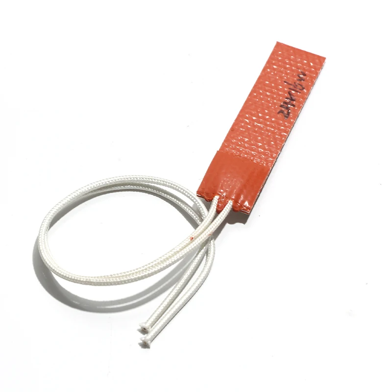 Silicone Heating Sheet Mini Heating Plate Heater Heating Pad 15*95mm 12V2.5W/24V10W with 3M Adhesive Tape Lead 200mm view 4