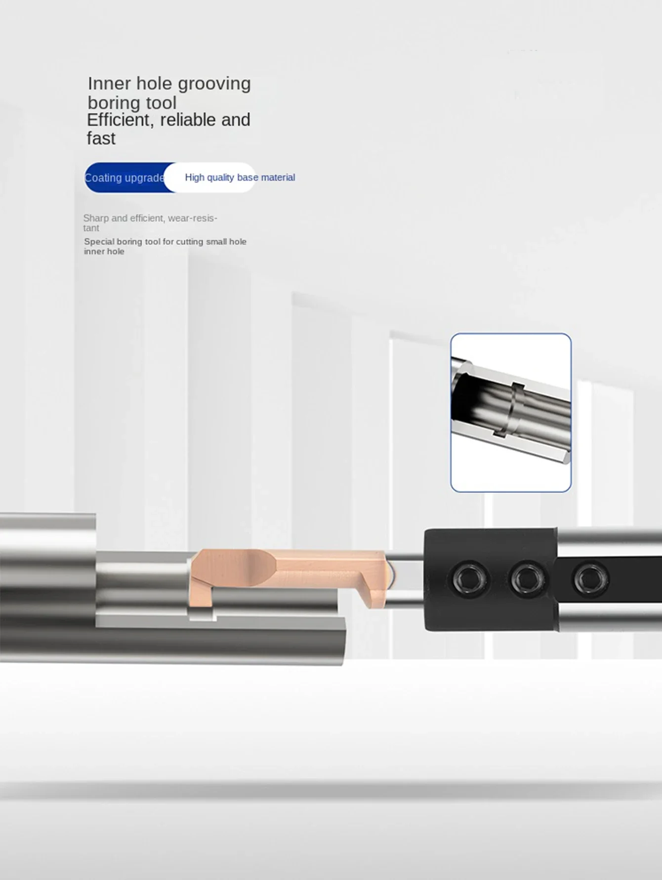 MGR Boring tool Miniature Grooving Cutter Integral Carbide Internal Tools CNC Super Seismic Small hole Turning Lathe Tools Bar