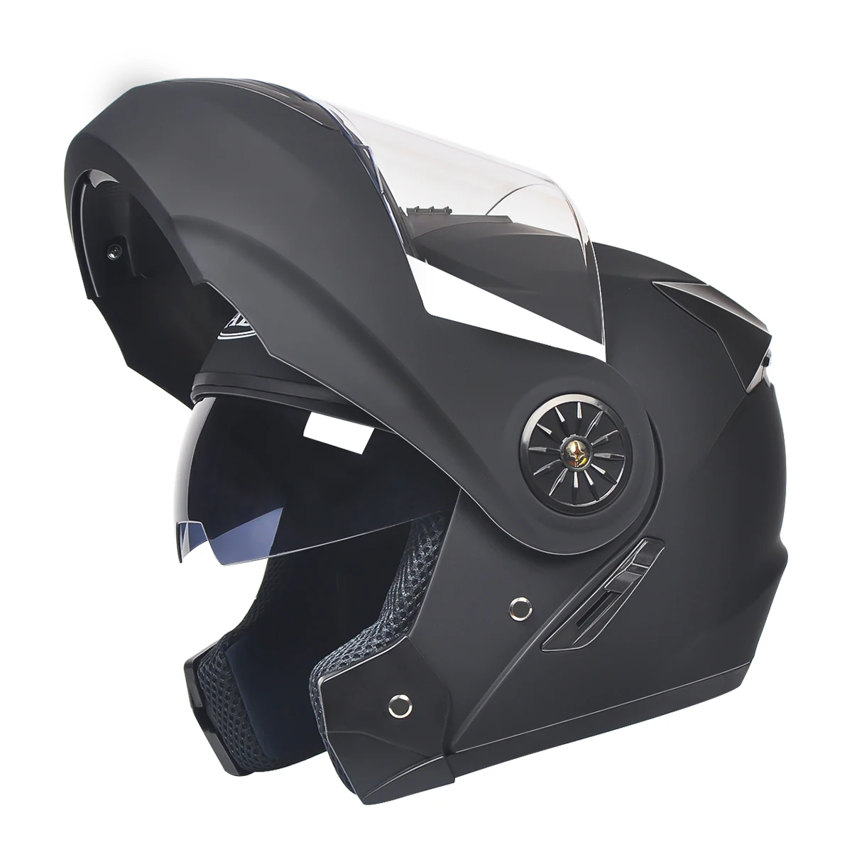 AliExpress AD Factory Best Seller Motorcycle Dual Lens Helmet With Internal Sunshade Safety Module Flip Motorcycle Bicycle Helmet Wholesale