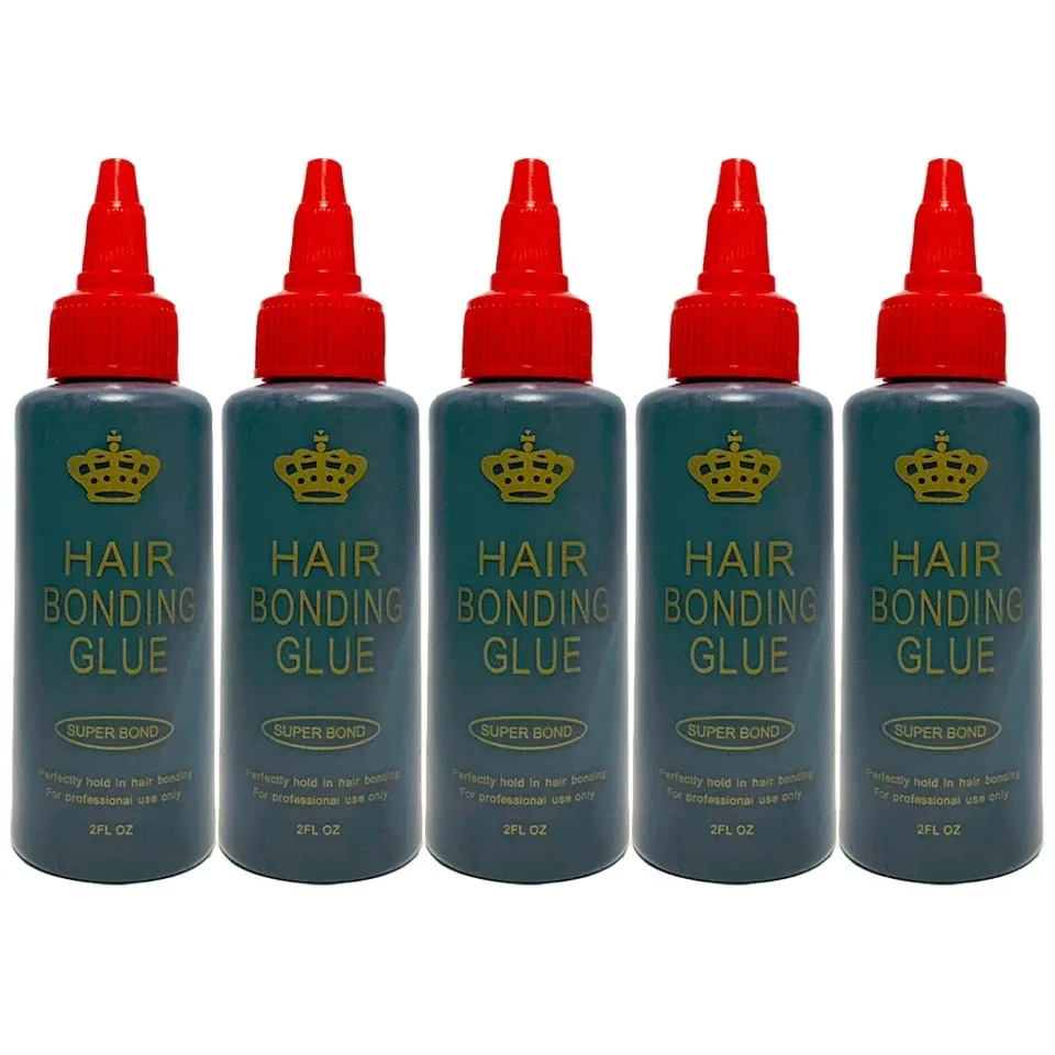 Colle de tissage de cheveux noirs, Anti-champignon imperméable, Super liaison pour une tenue parfaite dans la colle de dentelle