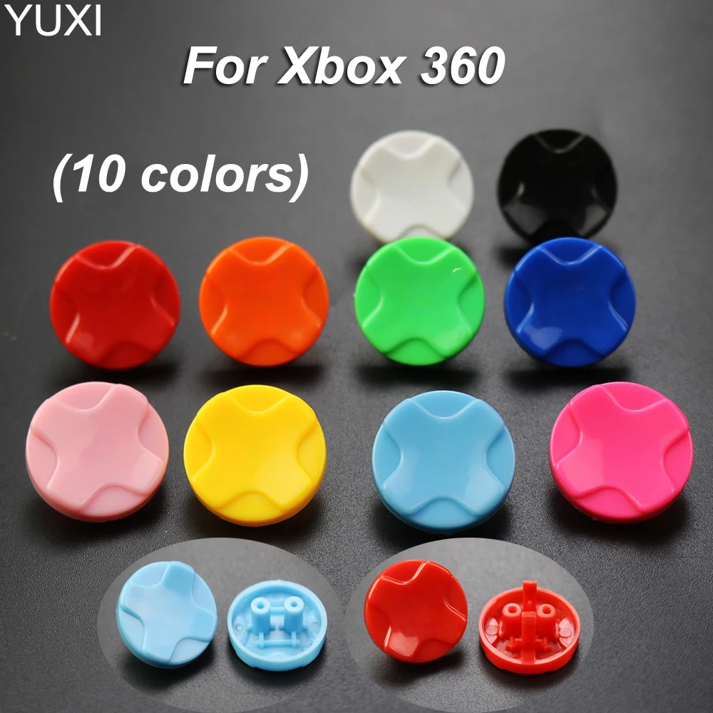 YUXI 1Piece For Xbox 360 D-PA0D Handle Button Rocker Cap XBOX 360 Cross Key Plastic Key Cap Accessories