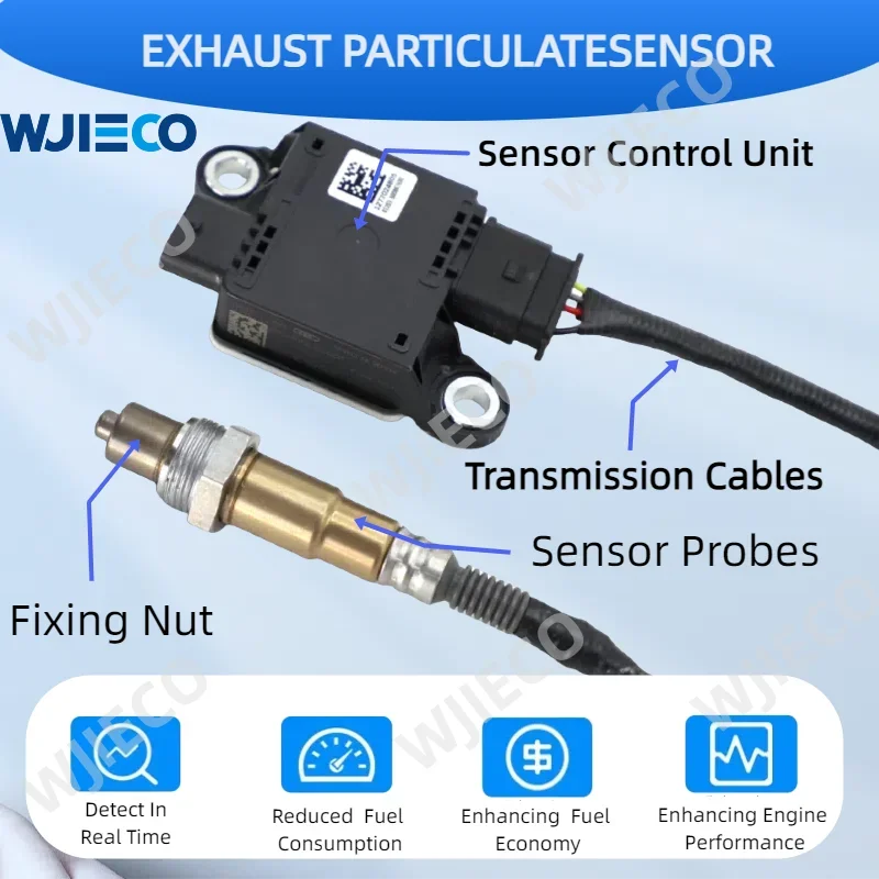 894A0-71040 Novo sensor PM de partículas 894A071040 para TOYOTA HILUX GUN 2.8D 2019-2025 0281009604 0281009632