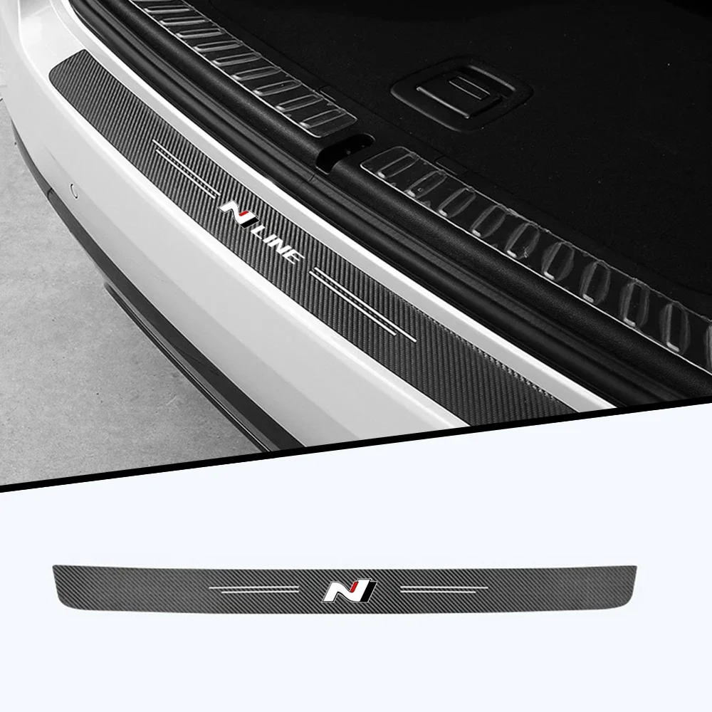 Car stickers Carbon Fiber Anti Scratch Scuff Pedal For Hyundai N Nline I20 I30 I40 IONIQ SONATA VELOSTER ELANCRA Fastback