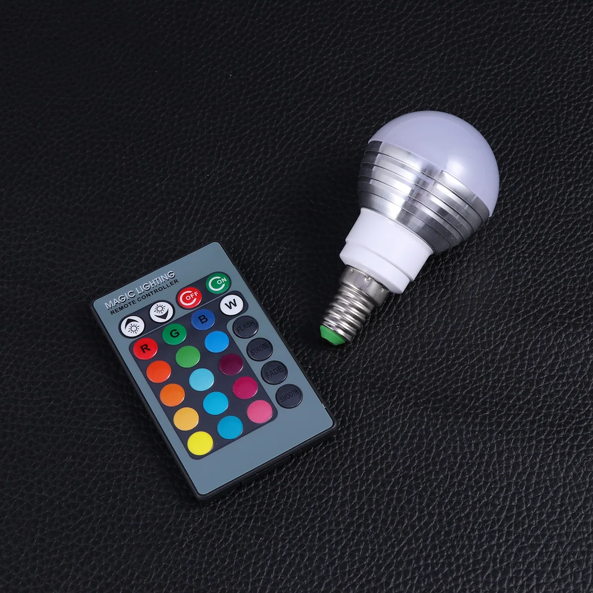 24 Key Rgb Led Bulb 3W E14 Color Changing Light Remote Control 85-265V Energy Saving Low Power High Heat Dissipation Living Room