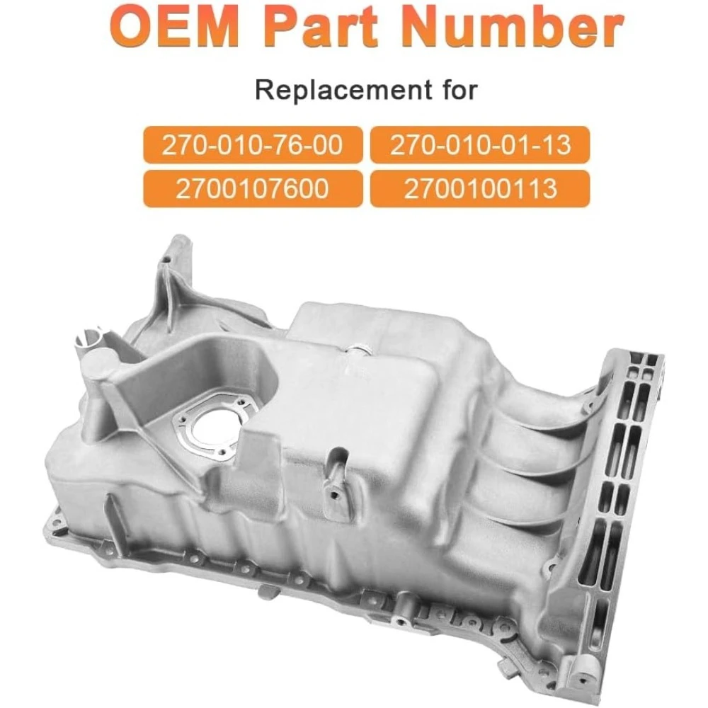 

Engine Oil Pan Sump Compatible with Mercedes-Benz CLA250 GLA250 GLA45 AMG 2.0L 2014-2020 Replacement A2700107600,A2700100113