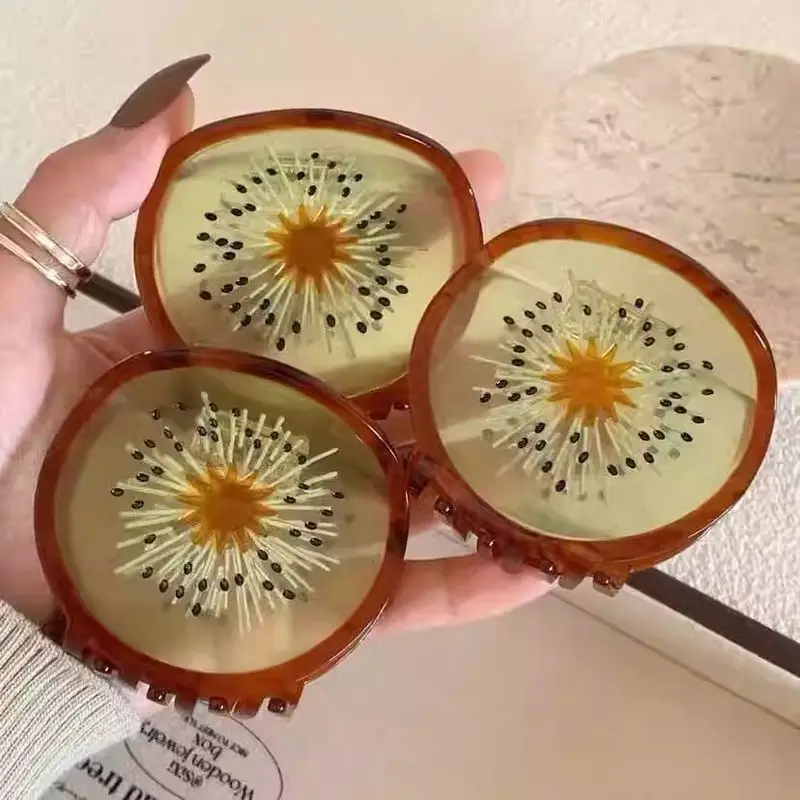 1pc New Fun Fruit Grabbing, Kiwi Hair Clip, Back of Head Disc Hair, Shark Clip, Female Headwear, Hair Accessories