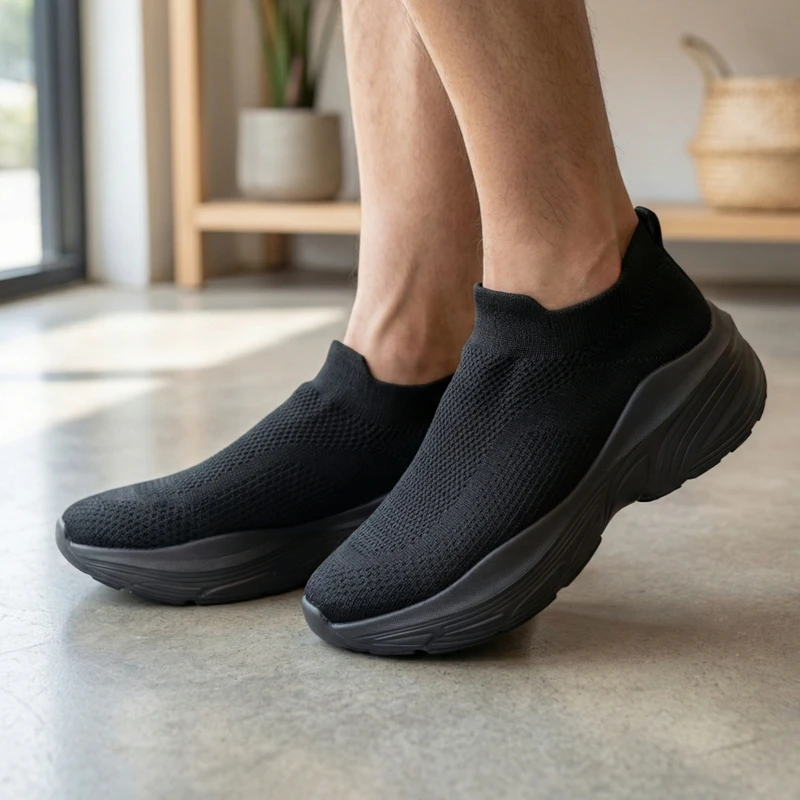 

Mens Womens Unisex Lightweight Breathable Mesh Running Shoes Casual Sneakers Sock Shoes for Walking Jogging Gym Workout
