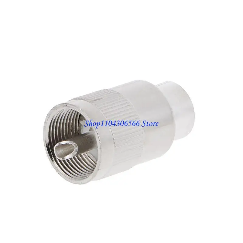 02DD UHF Male PL259 Solda plugue RG8 RG213 LMR400 7D-FB CONECTOR Silver