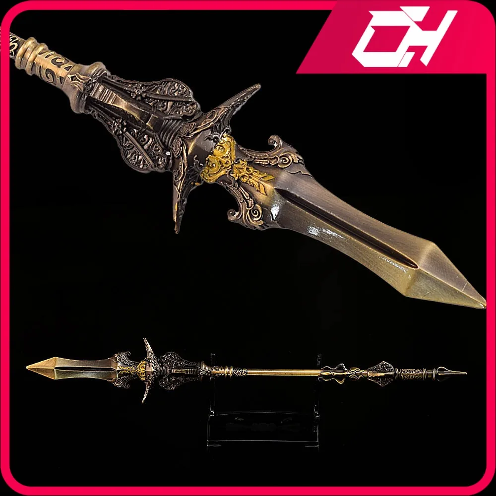

26cm Black Myth: WuKong Weapon Sun Wukong The Destined One Spear Blade Game Peripheral Metal Weapon Model Ornament Crafts Toys