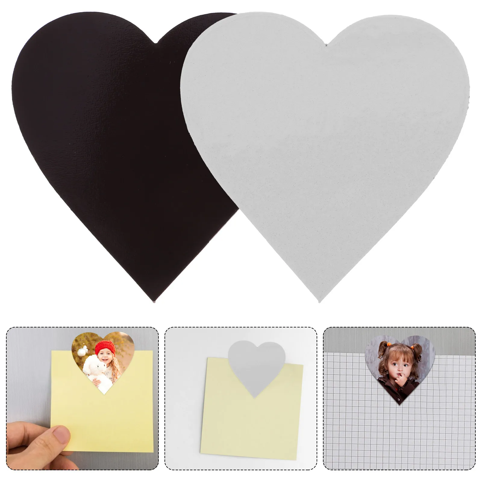 30Pcs Heart Shape Blank Sublimation Magnets for Fridge DIY Decor Creative Refrigerator Magnets Premium Wear Resistant Glossy