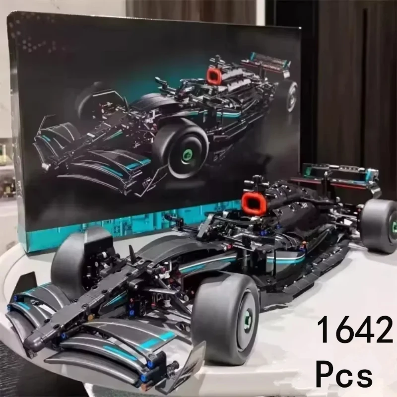 halloween-1432-1642-pezzi-f1-w14-e-performance-42171-42141-blocco-auto-da-corsa-modello-di-montaggio-kit-giocattolo-moc-blocco-regalo-di-festa