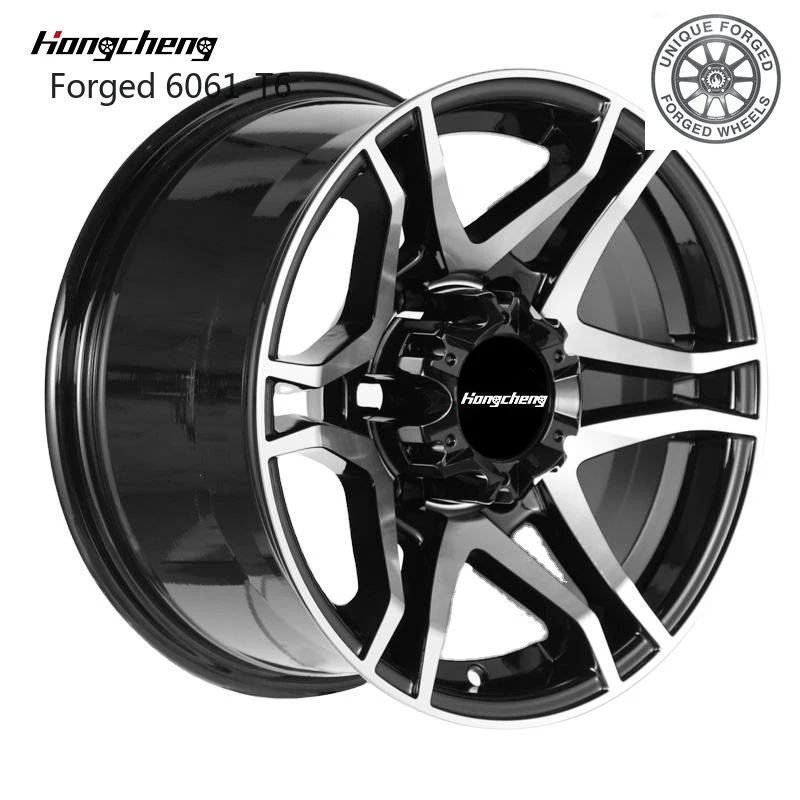 

New model of 26Deep Concave Black Alloy Forged Wheels Off-road 6x139.7 6x135 18 19 20 21 22 Inch 1-Piece Rim for Hilux F-150