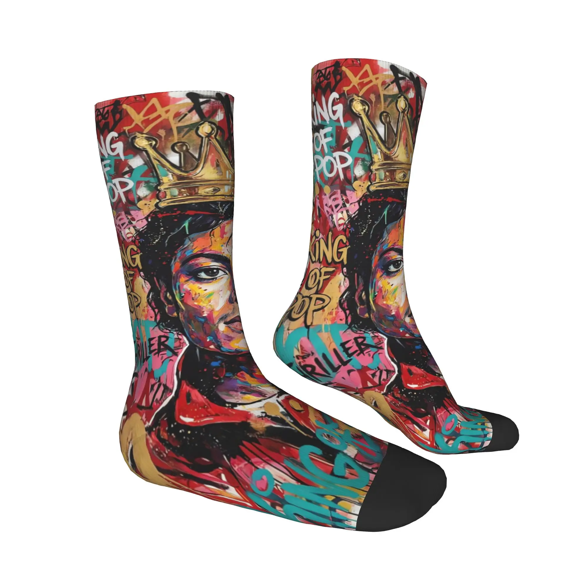 Michael Jacksons Musical Movie 2026 Socks  Kawaii Stockings Autumn Non Skid Men Socks Comfortable Pattern Climbing Socks