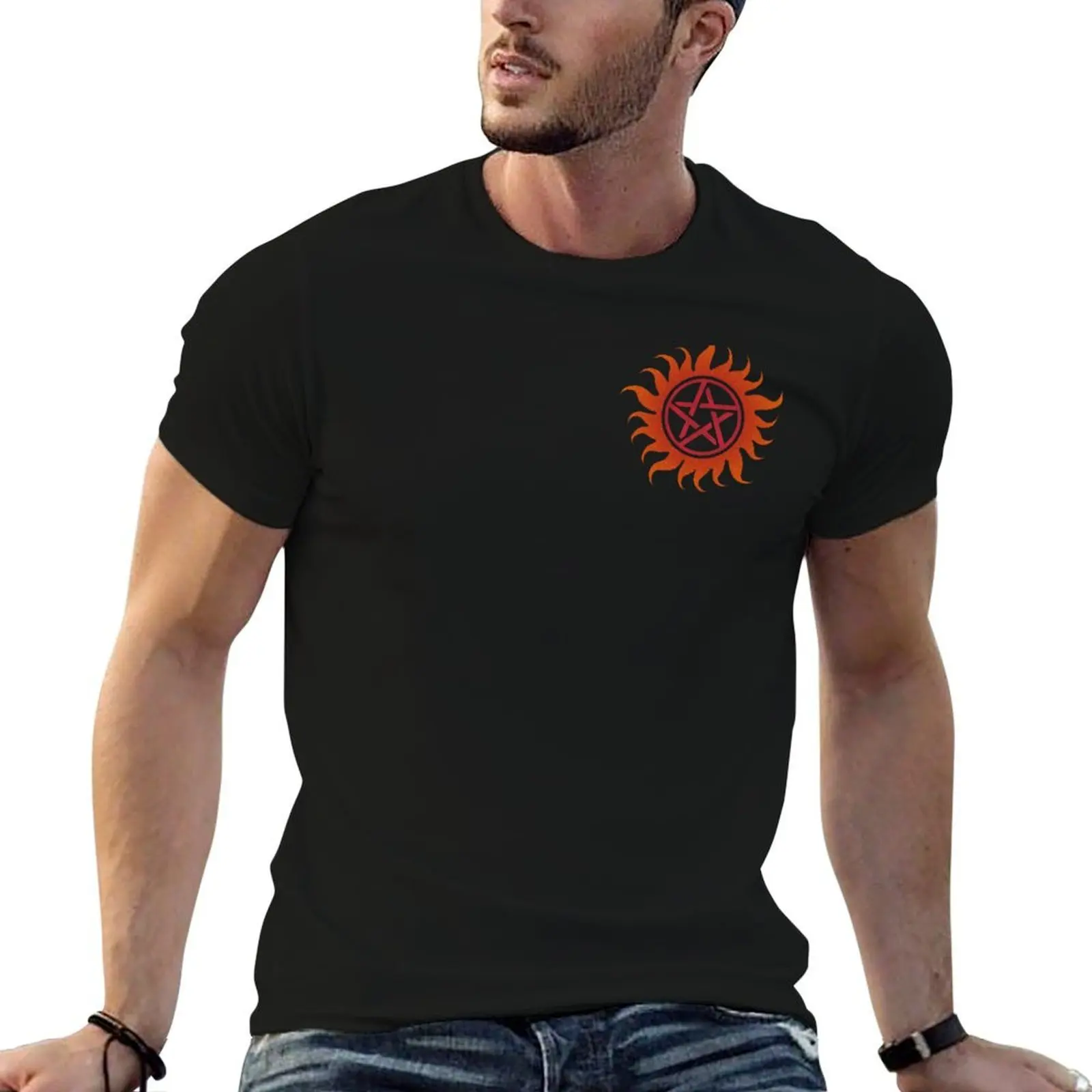 

Anti-Possession Symbol T-Shirt t shirt man cotton men t shirt cotton 100% T-Shirt