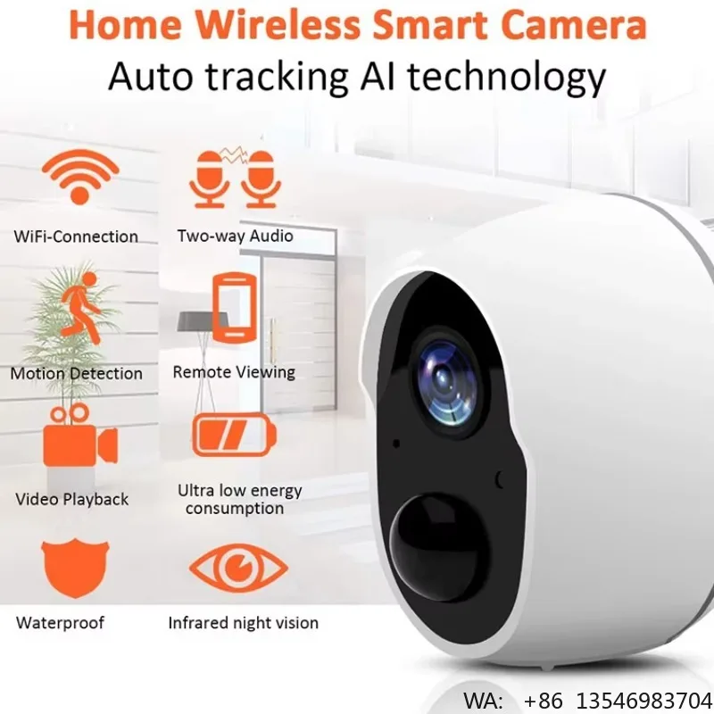 Wholesale Hot Sale Record Infrared Night Vision Waterproof Network Wifi Outdoor Home Security Cameras Monitor Video and Audio