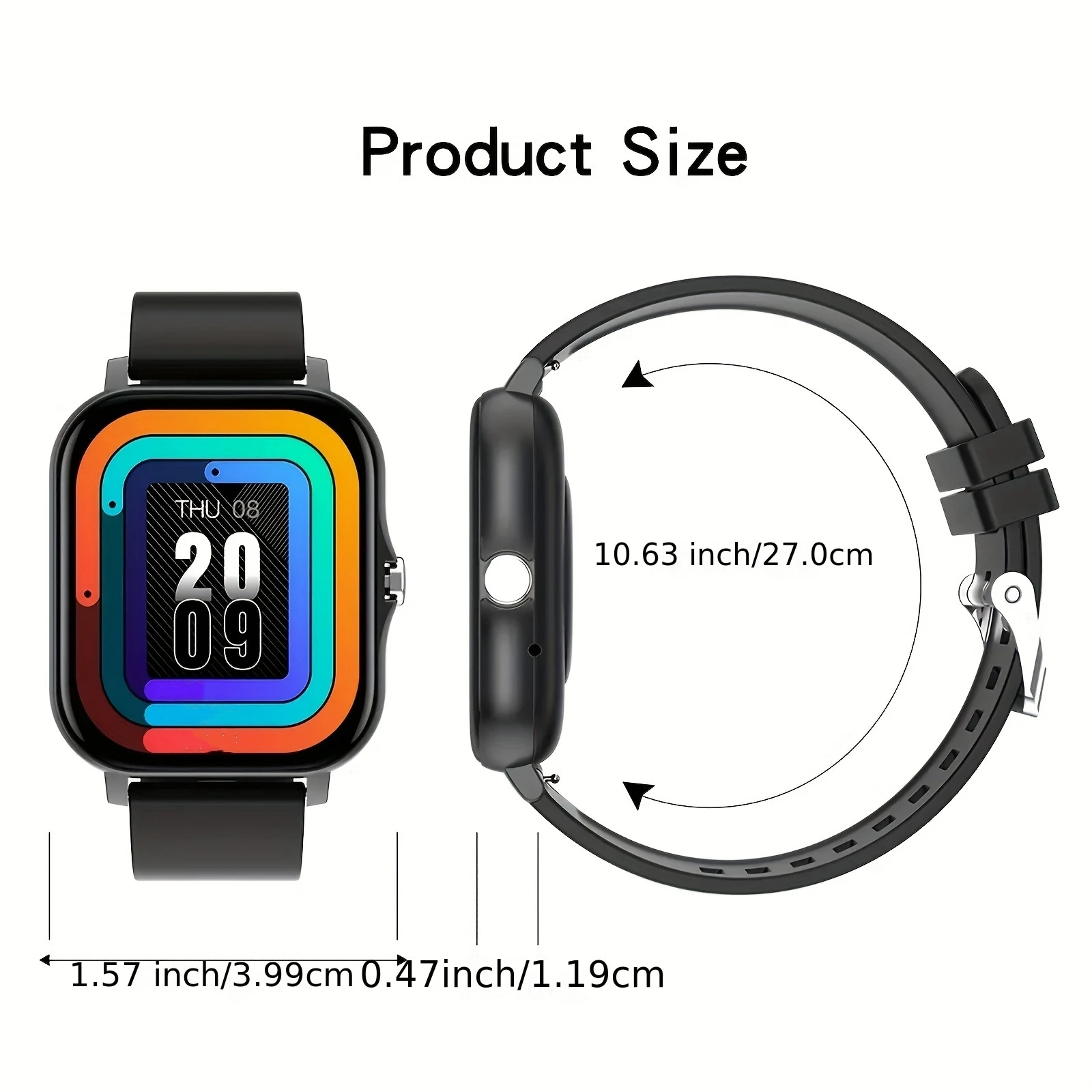 Bezprzewodowy inteligentny zegarek z niestandardowymi taralami, wieloma trybami sportowymi. Powiadomienie SMS APP, Smartwatch dla iPhone\'a