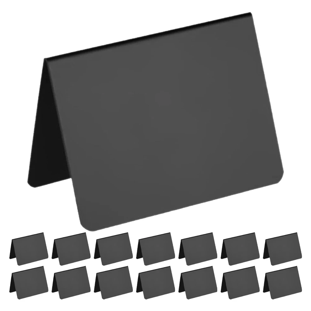 

15Pcs Double-Sided Chalkboard Memo Boards Erasable Table Signs for Wedding Dinner Party Food Labels Chalkboard Signs