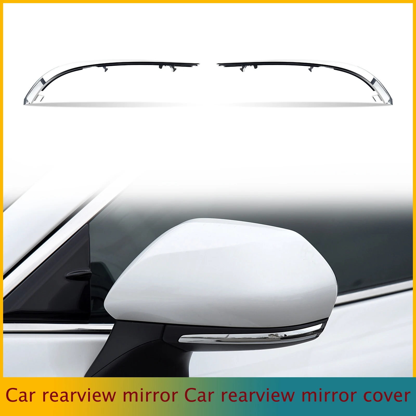 

Rearview Mirror Cover Protector Molding Stripe Trim Fit for Toyota Camry 2019 2020 2021 2022 2023 Chrome ABS Plastic