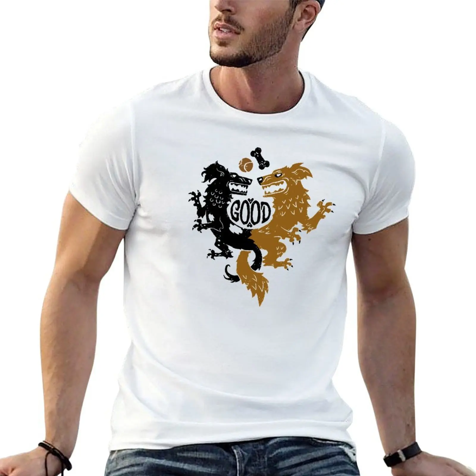 Good Dogs Sigil T-Shirt plus sizes anime tshirt mens big and tall t shirts