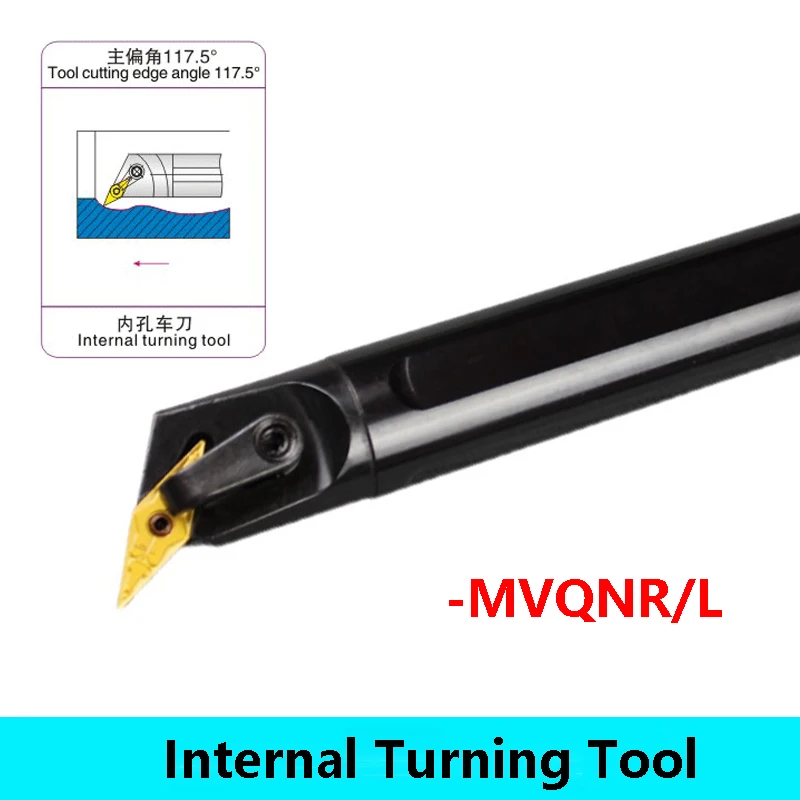 LIHAOPING S20R S25S MVQNR16 MVQNL16 S20R-MVQNR16 S25S-MVQNR16 CNC Lathe Cutter Internal Turning Tool MVQNR Holder VNMG Insert