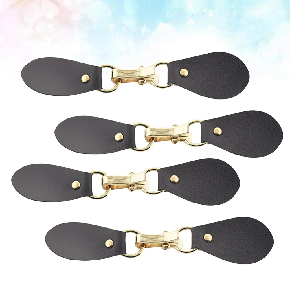 

4Pcs Clothes Buckles Metal Clips for Overcoat Sweater Cardigan Connection Durable Rust-Proof Coat Buckle Hook