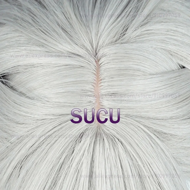 AAA 2025 Game Identity V Bloody Queen Mary Cosplay 43 cm Graue Damenhaare Hitzebeständige synthetische Perücken + Perückenkappe