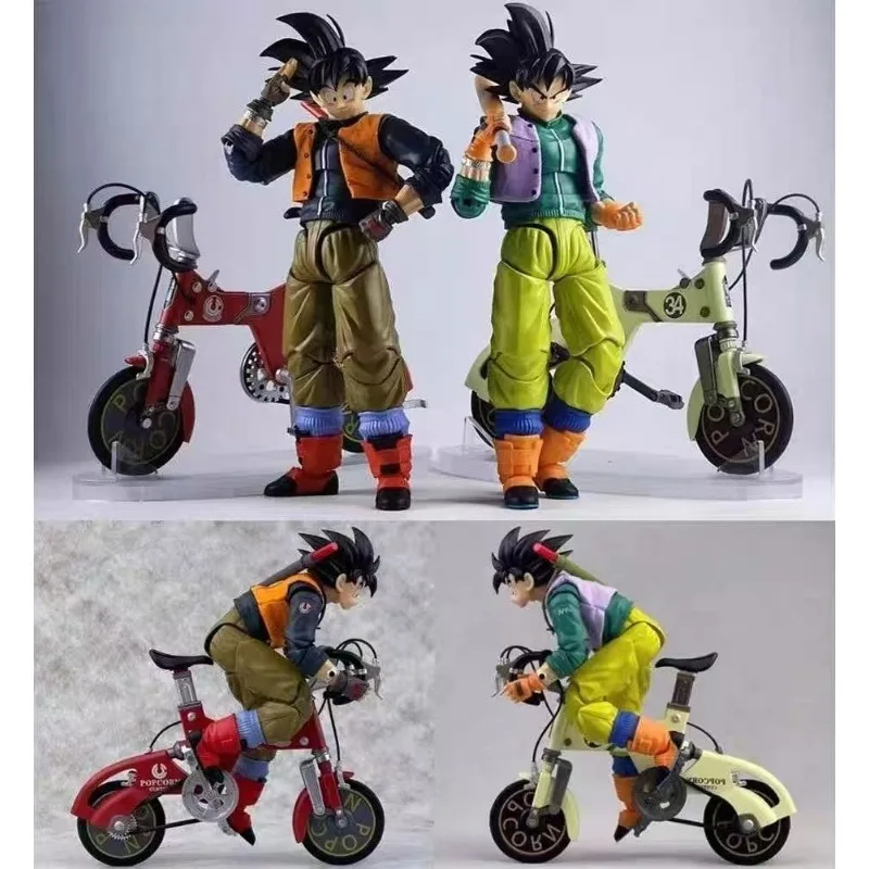 在庫あり! カミオネ S.H.F ドラゴンボール バイキング悟空 ベースボールキッド 合金可動自転車セット 01A 01B アクションアニメフィギュアモデルおもちゃ
